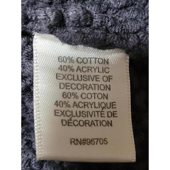 Rebecca Taylor Women's XS sweater knit gray wrap with chain details #1 - Picture 7 of 9